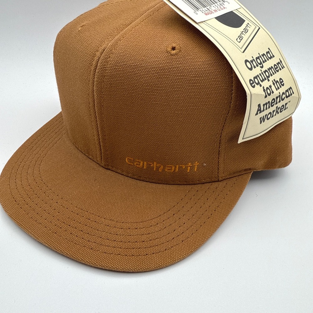 Vintage Carhartt Snapback Hat Mens One Size A12 BRN Brown HU256 NWT NOS USA